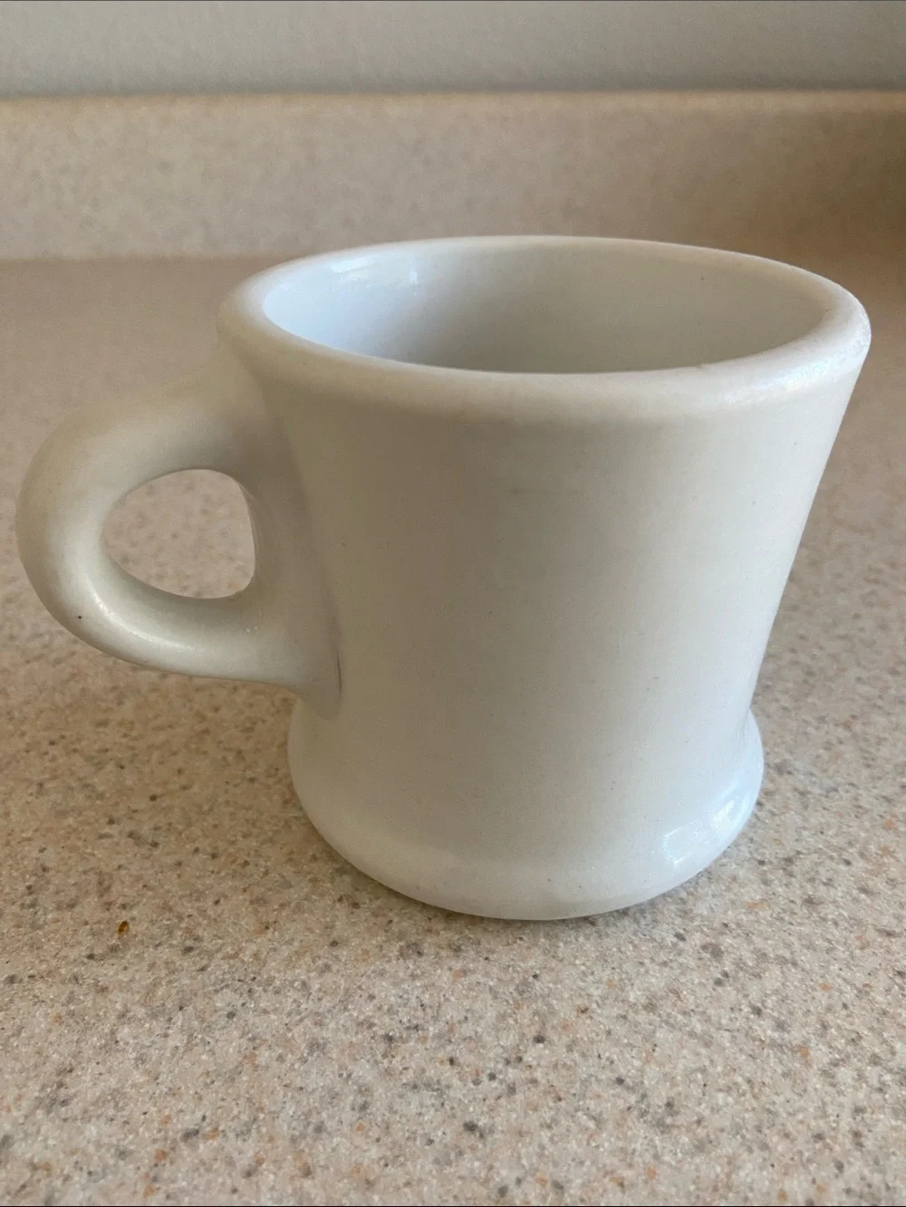 Antique White Ironstone Shaving Mug Union Barber Cup Vintage